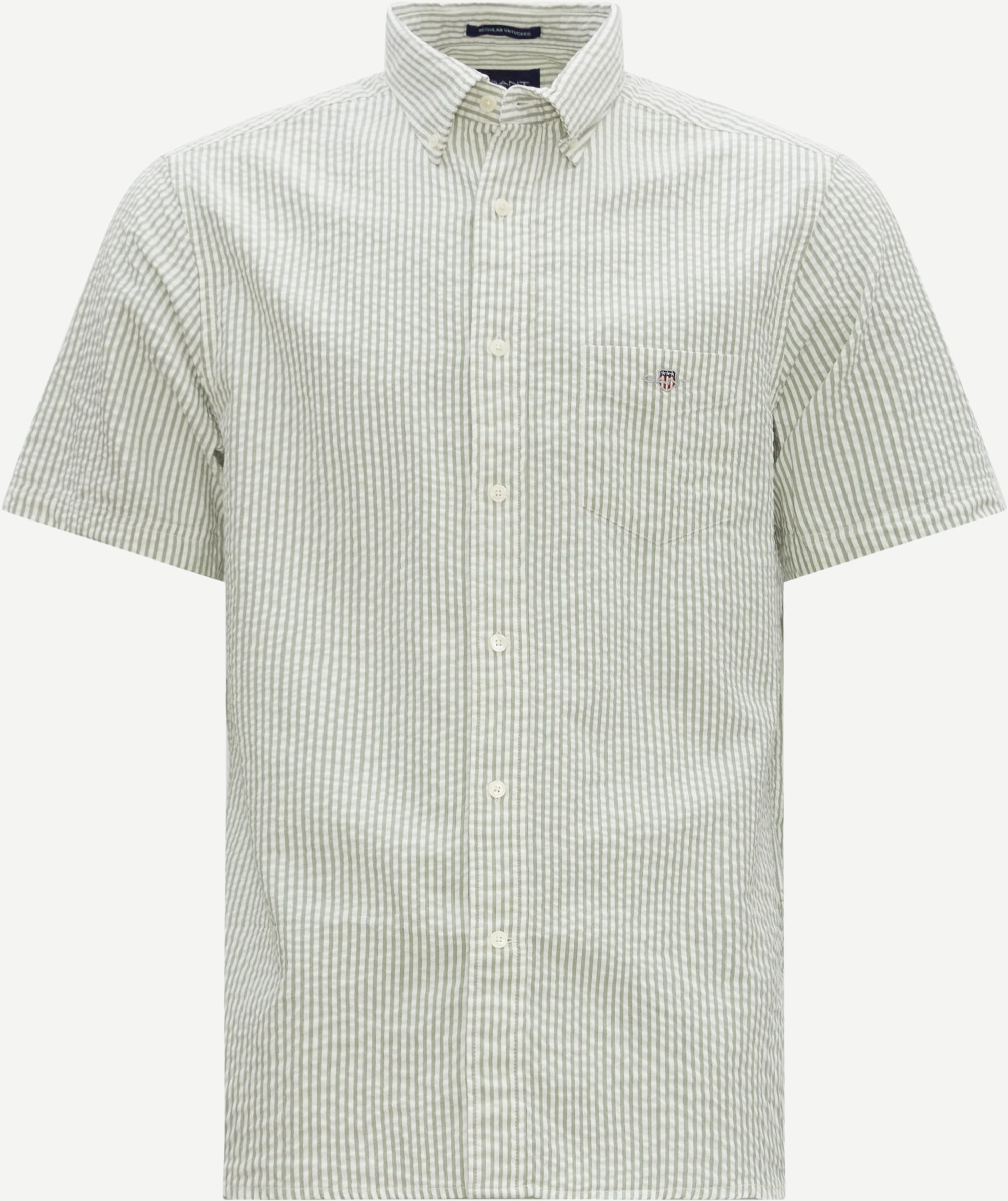 Gant Short-sleeved shirts REG UT SEERSUCKER SS SHIRT 3230190 Green